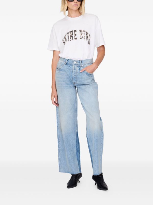 טי שרט כיתוב צבאי ANINE BING