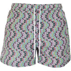 בגד ים הדפס לוגו צבעוני GCDS