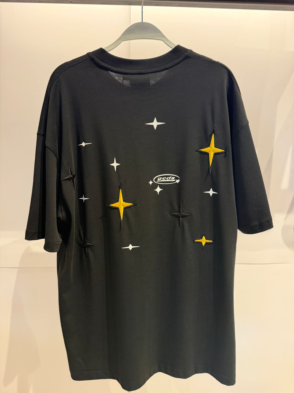 GCDS טי שירט כוכבים גב אוברסייז