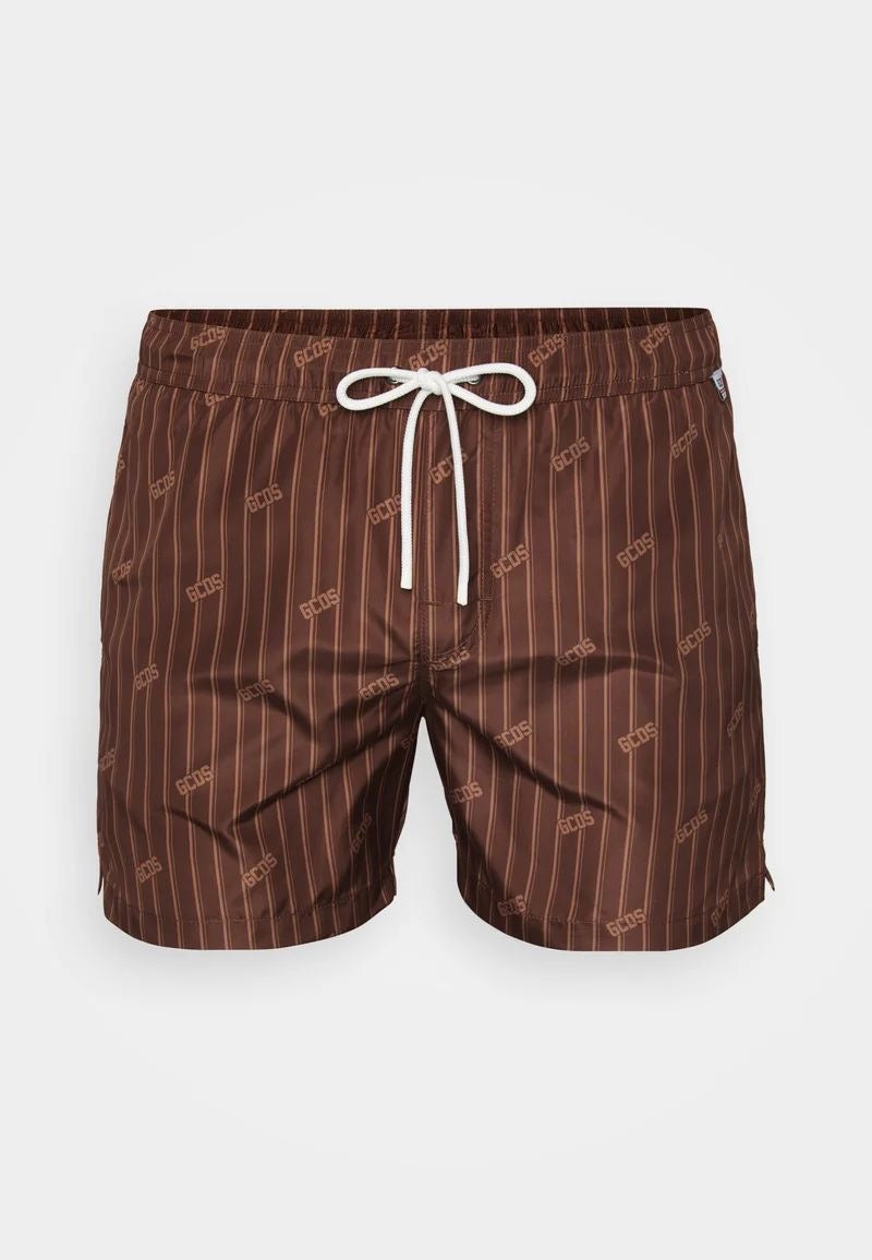 בגד ים פסים לוגו מפוזר GCDS