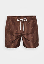 בגד ים פסים לוגו מפוזר GCDS