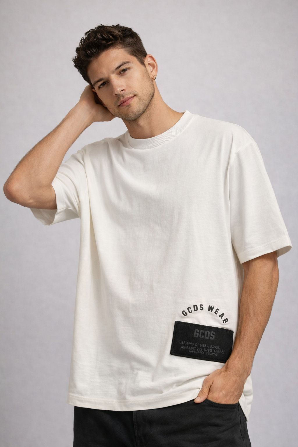 טי שירט פאץ׳ צד GCDS