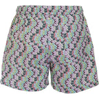 בגד ים הדפס לוגו צבעוני GCDS