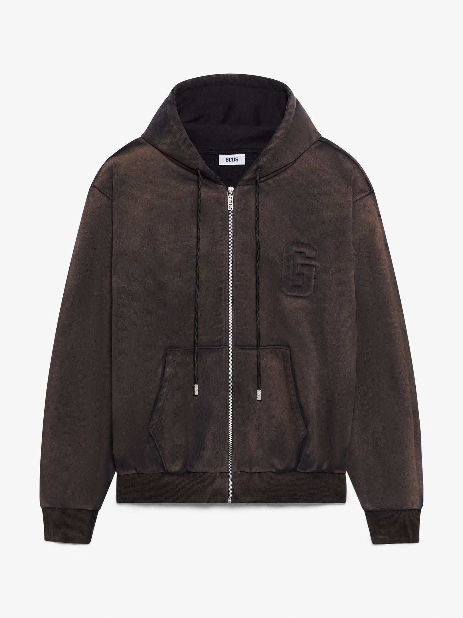 קפוצ׳ון זיפ פיגמנט רקום גב GCDS