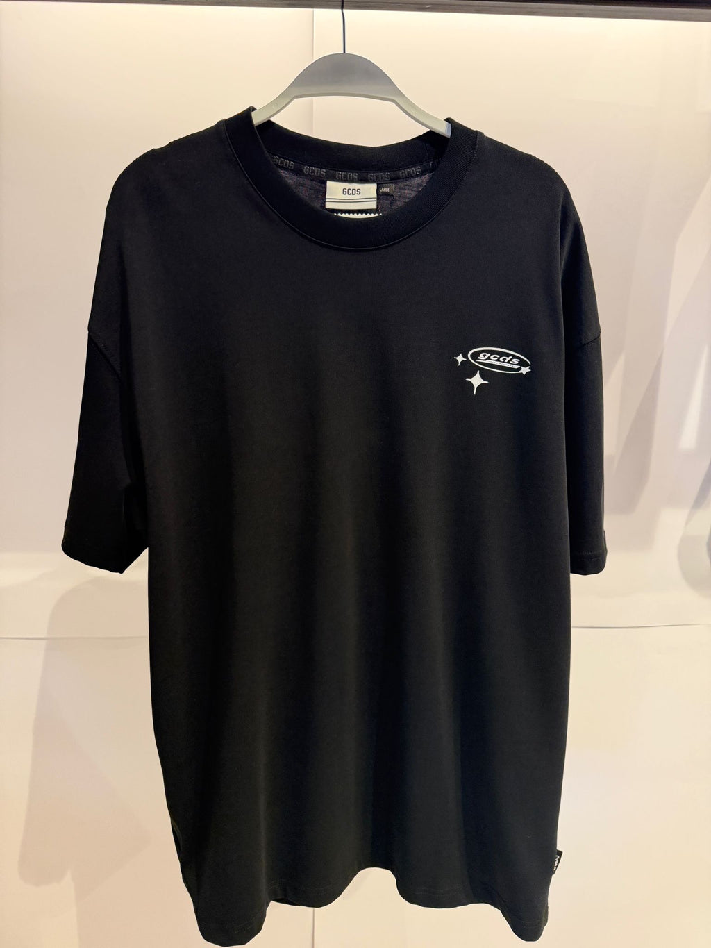 GCDS טי שירט כוכבים גב אוברסייז