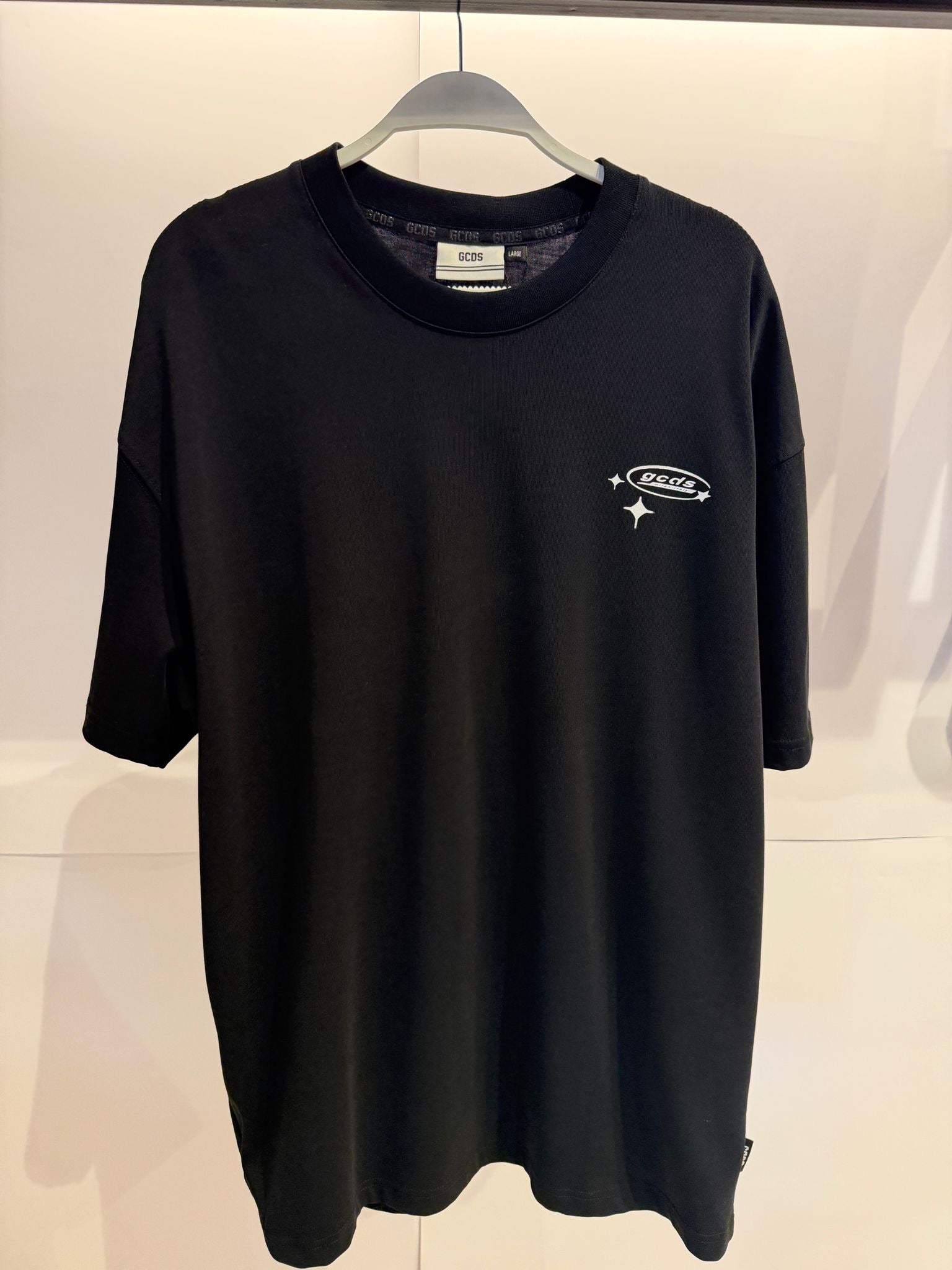 GCDS טי שירט כוכבים גב אוברסייז