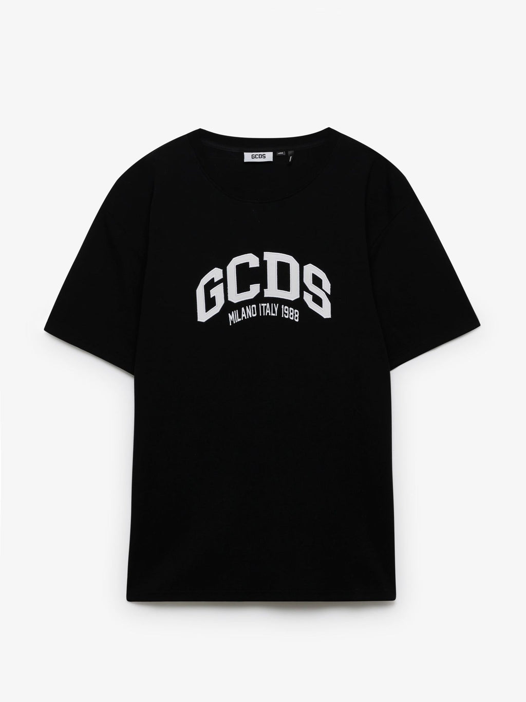 טי שרט לוגו גדול במרכז GCDS