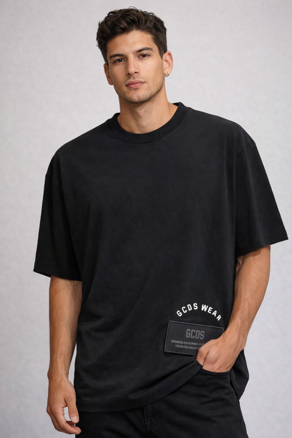 טי שירט פאץ׳ צד GCDS