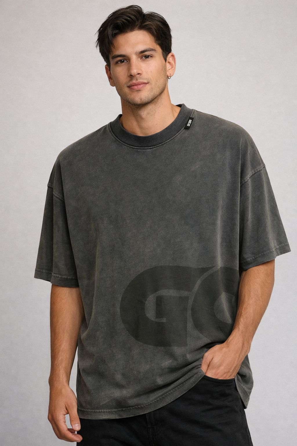 טי שירט לוגו תחתון GCDS