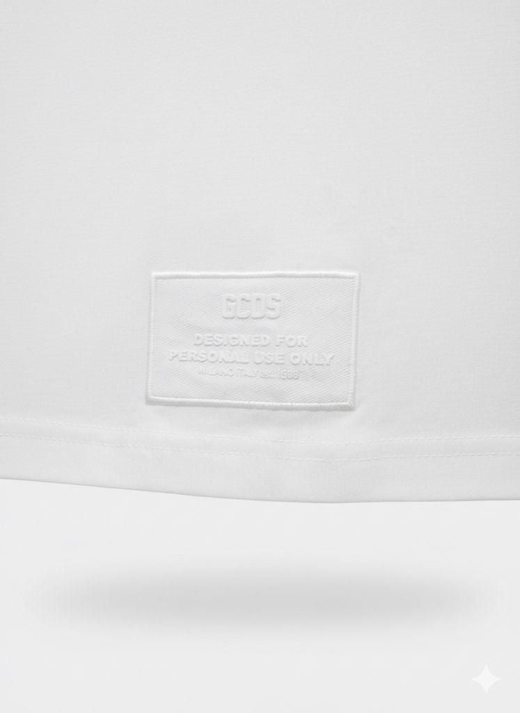 טי שרט לוגו מסביב לצווארון GCDS