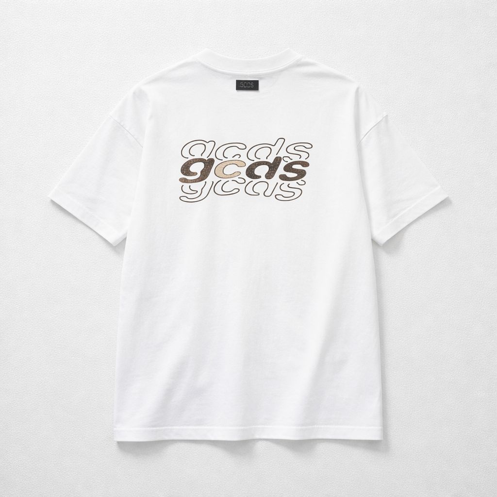 חולצת כיתוב GCDS