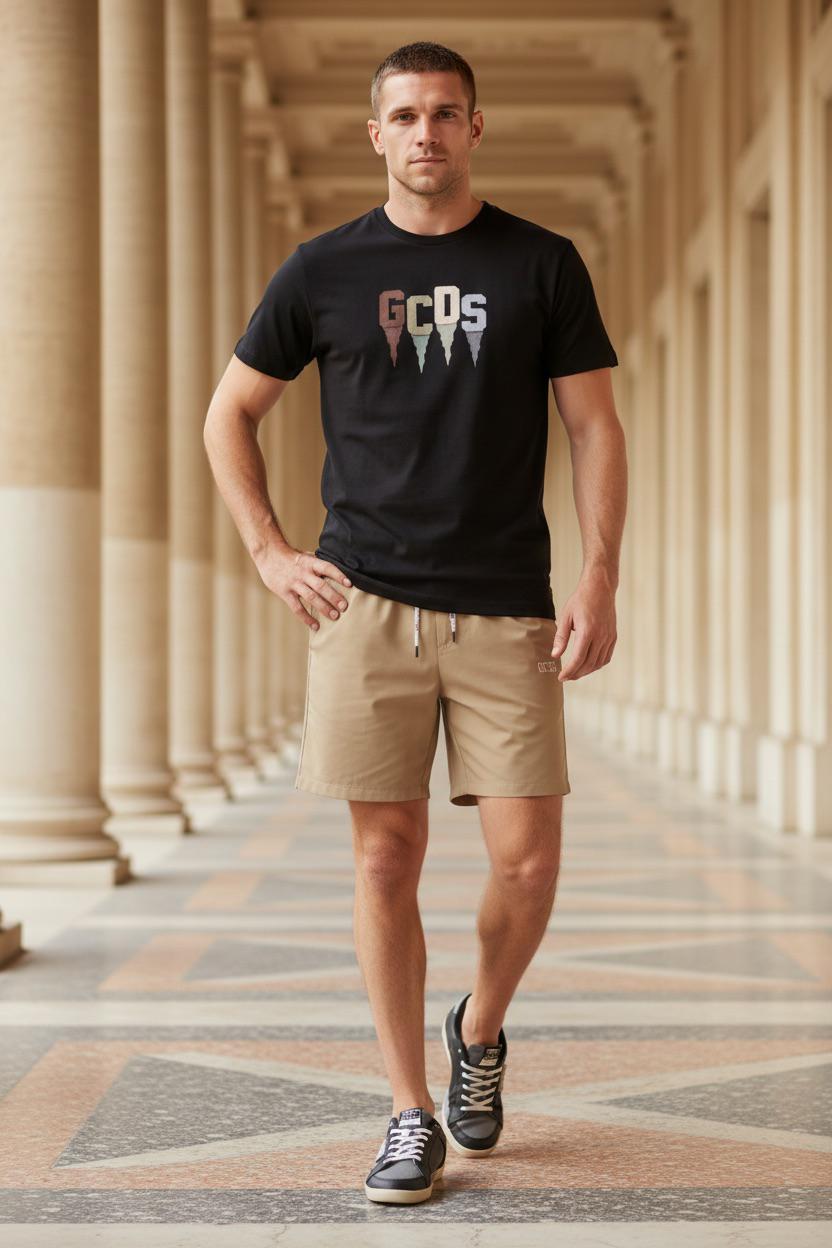 חולצה כתב נוזל GCDS