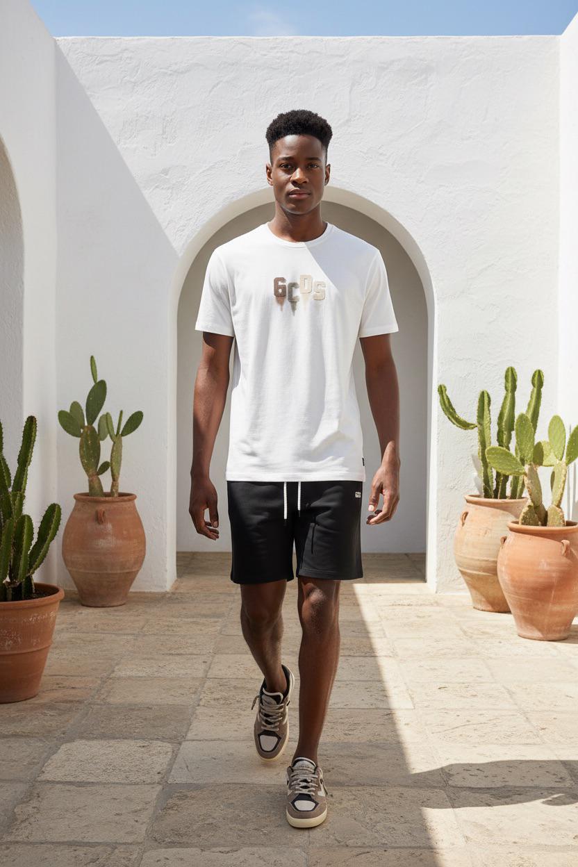 חולצה כתב נוזל GCDS