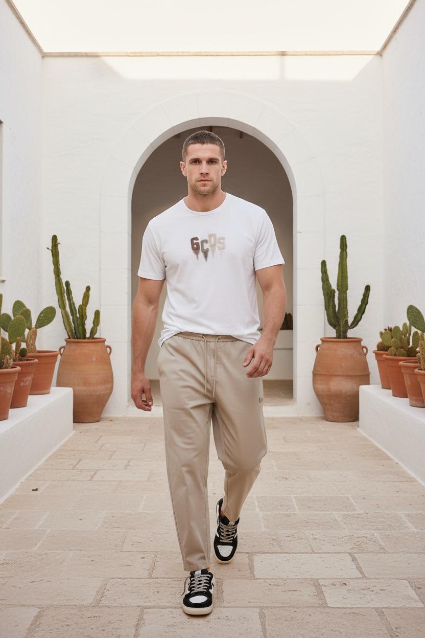 חולצה כתב נוזל GCDS